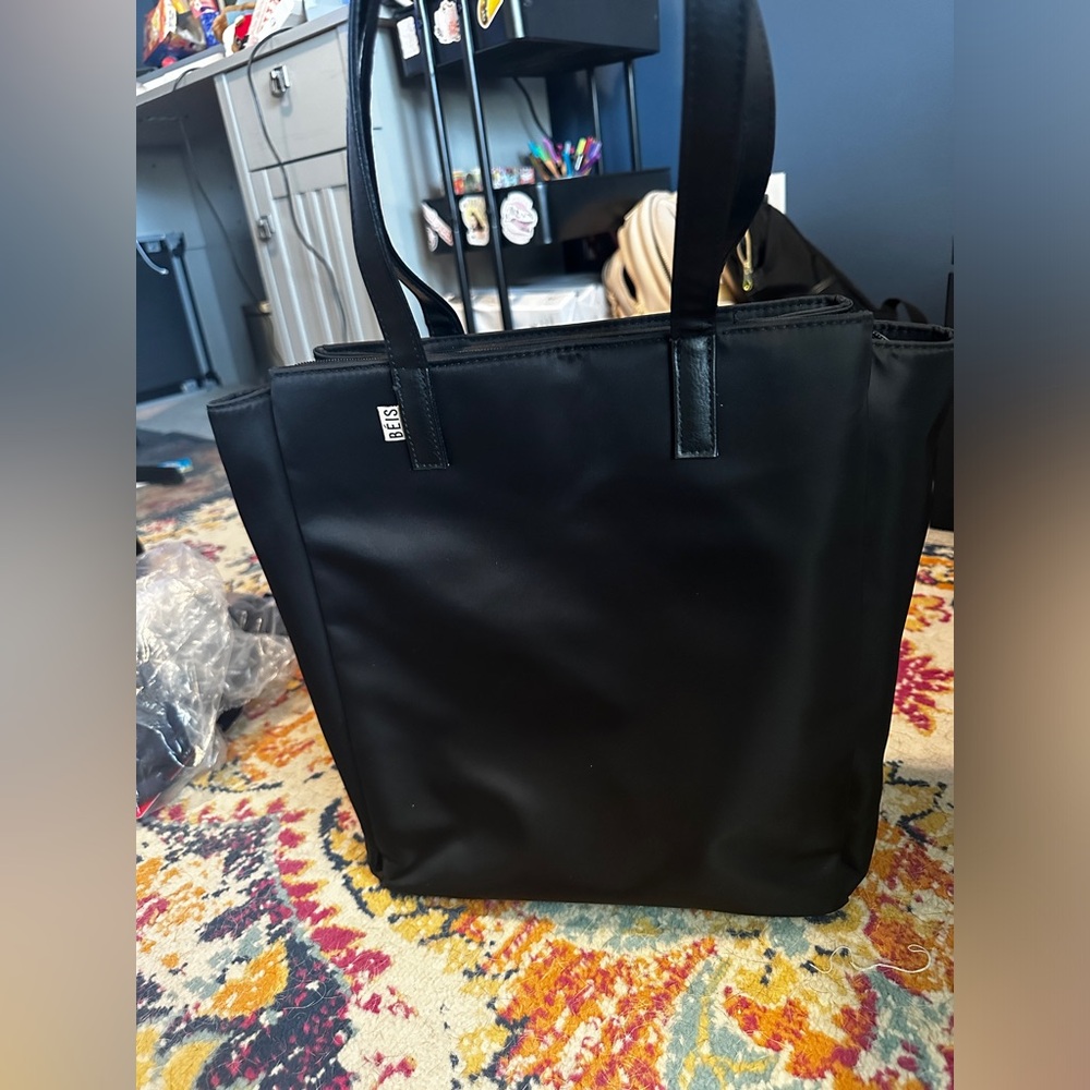BEIS Commuter Tote Black Laptop Bag